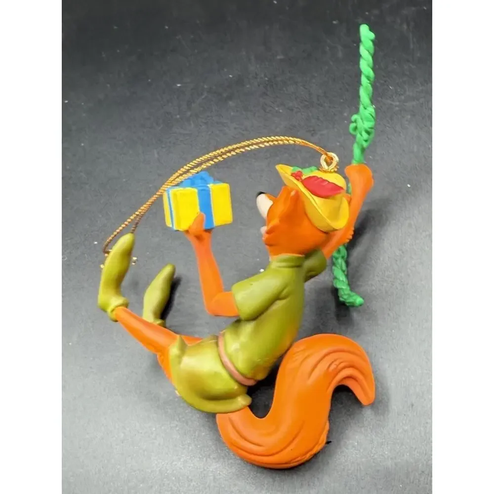 Vintage Disney Grolier Robin Hood Christmas Magic Ornament Fox Gift -Lo14